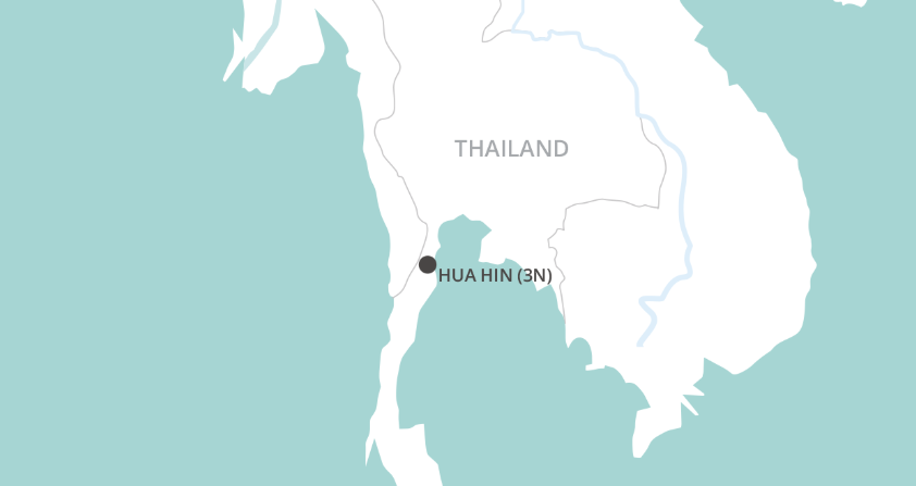 Bangkok & Hua Hin Beach Short Stay map