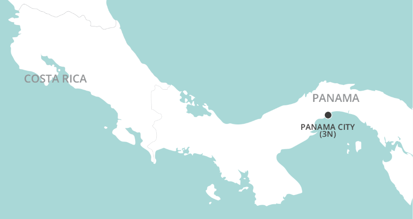 Panama City Short Stay map