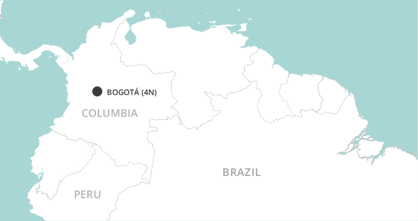 Colombia Coffee Triangle Short Stay map