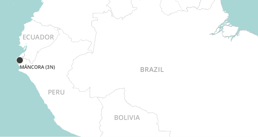 Mancora Beach Stay map