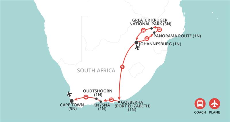 Christmas in South Africa 2027 & 2028 map